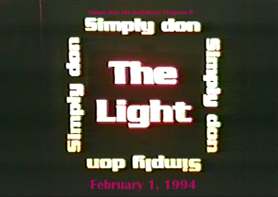 Simply Don The BellyRoom Program IV (2-1-1994)
